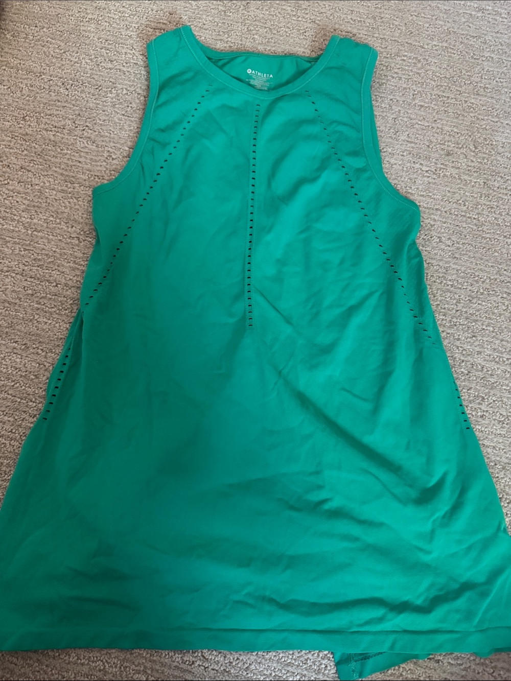 Athleta Teal Sleeveless Performance Tunic
